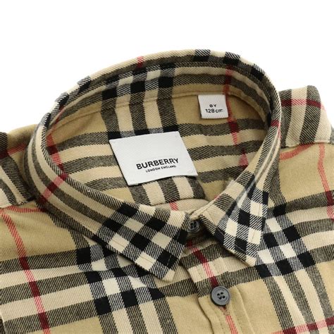 camicia burberry flanella|Camicia in lana Check (Sabbia) .